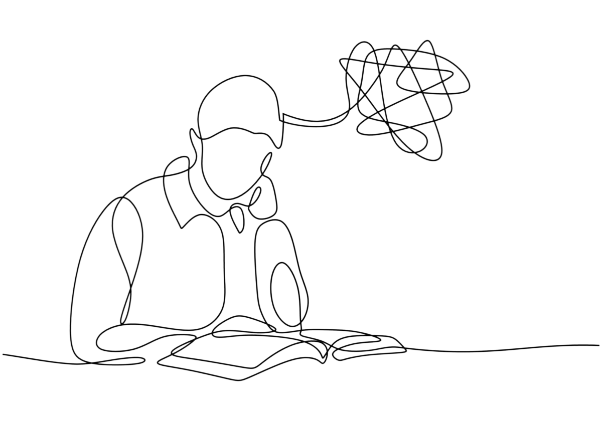 Working sketch upper right